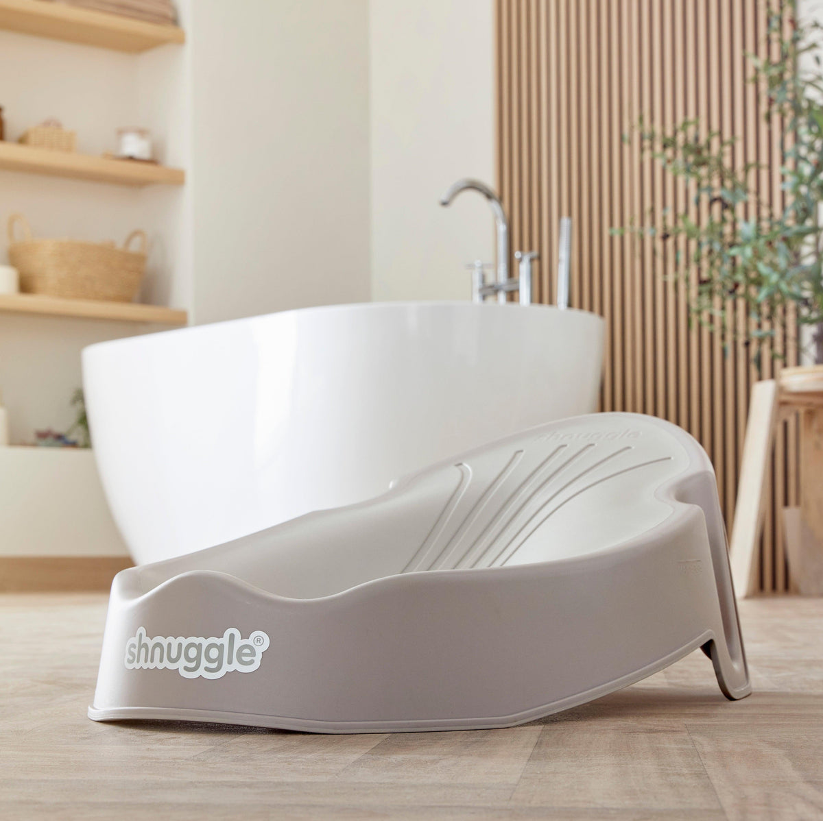 Shnuggle Newborn Baby Bath Support | Ergonomic, Non-Slip & Quick-Dry | From 0-3 months