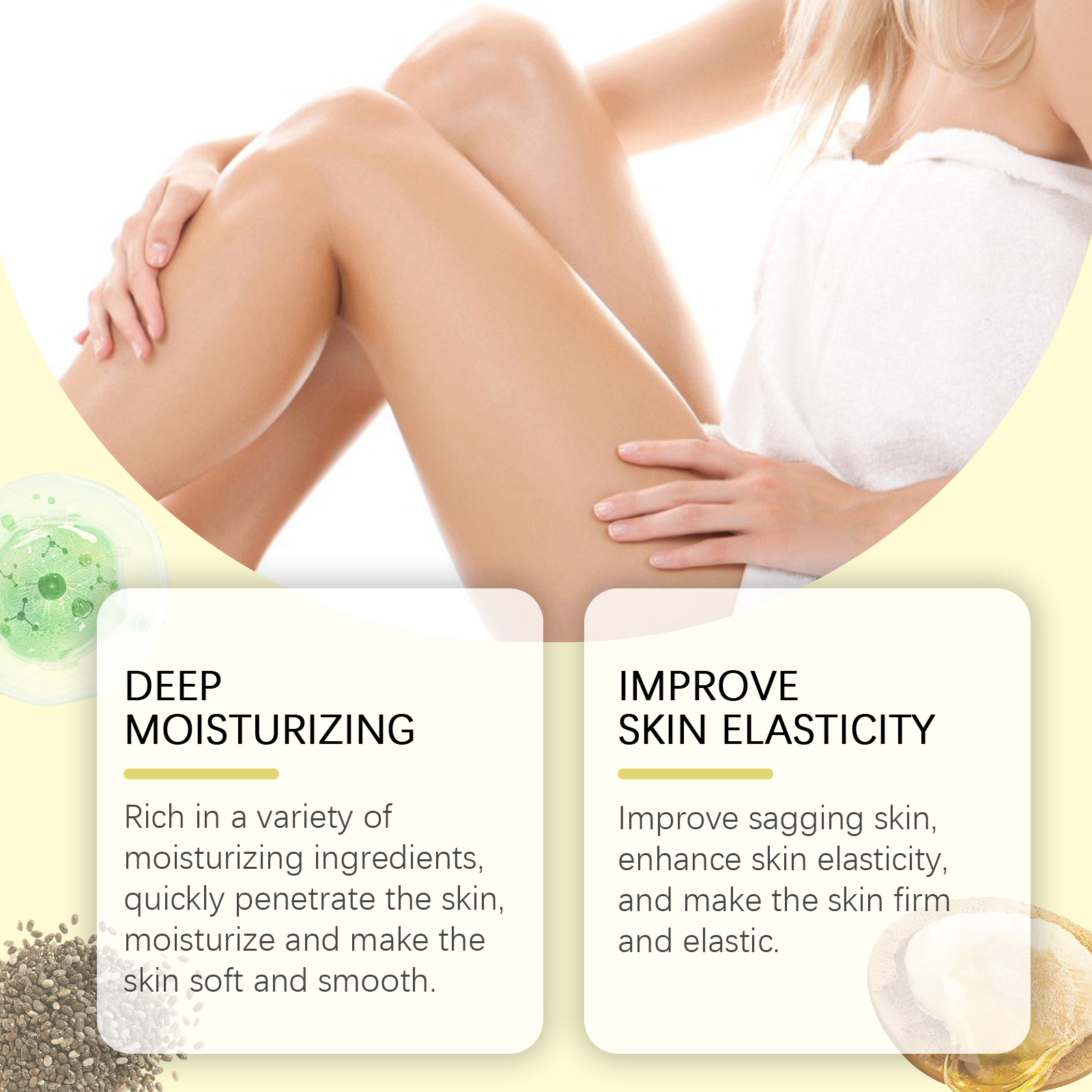 Moisturizing And Firming Body Moisturizer, Skin Massage And Moisturizing Care And Moisturizing And Firming Beauty