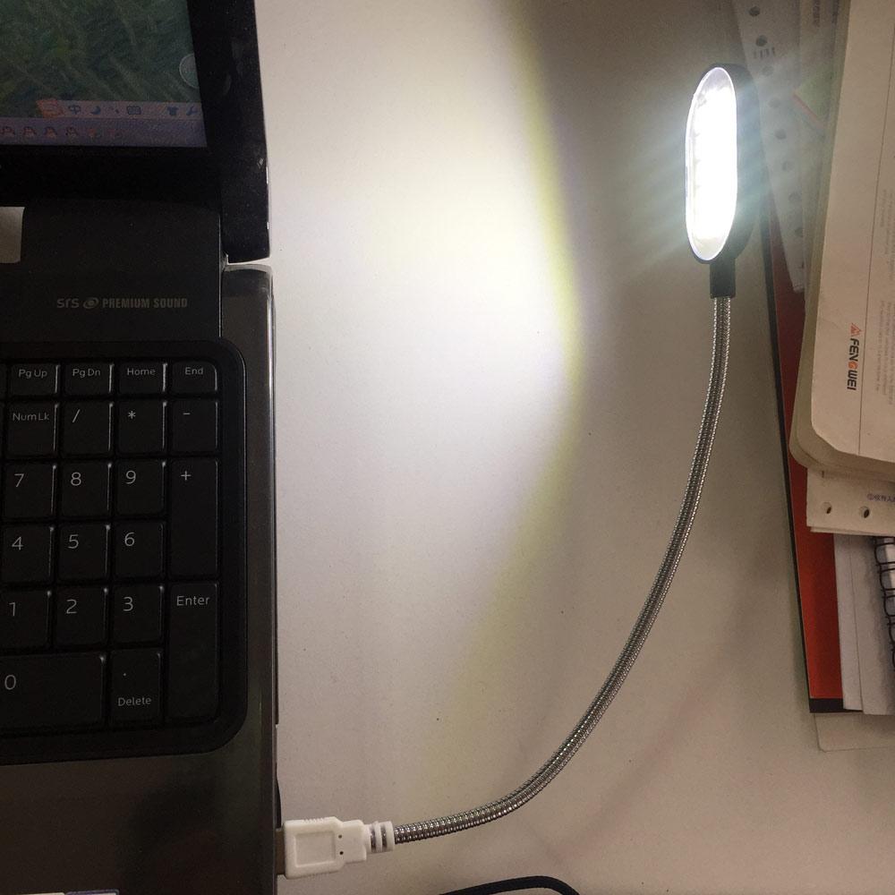 Ultra Bright 15 LED Flexible 35.2cm Mini Computer USB Work Light Lamp Flashlight For PC Laptop Convenient for Reading