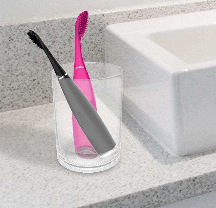 MCMELLCAO Electric Silicone Toothbrush Rechargeable Toothbrush Sonic Tooth Cleaner