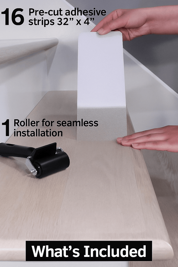 16 Pack Non-Slip Stair Treads, 4