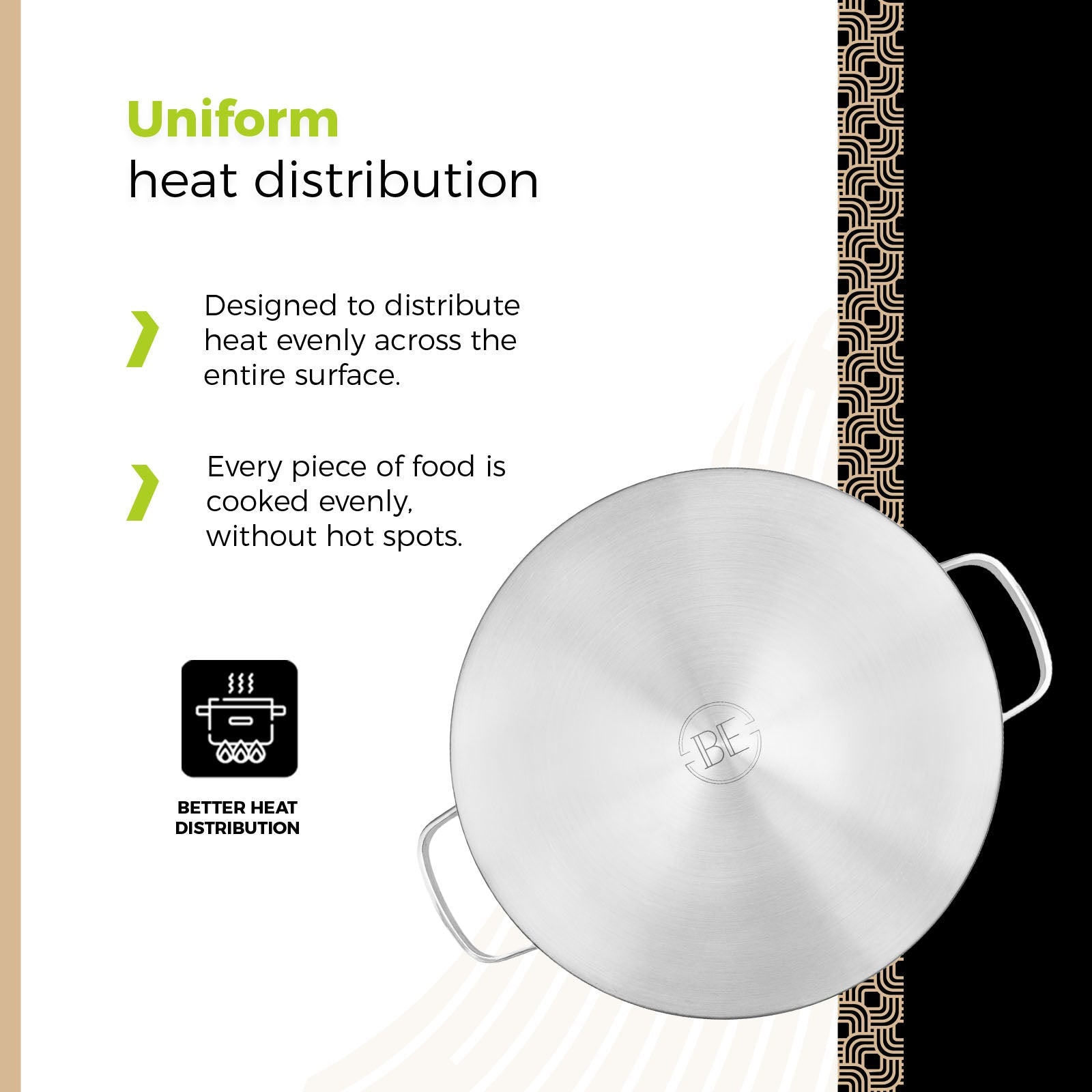 BE | LIVING Vita Series 3 piece Stainless Steel Pasta Pot - Ø 24 cm - 7.5L - Saucepan with Lid