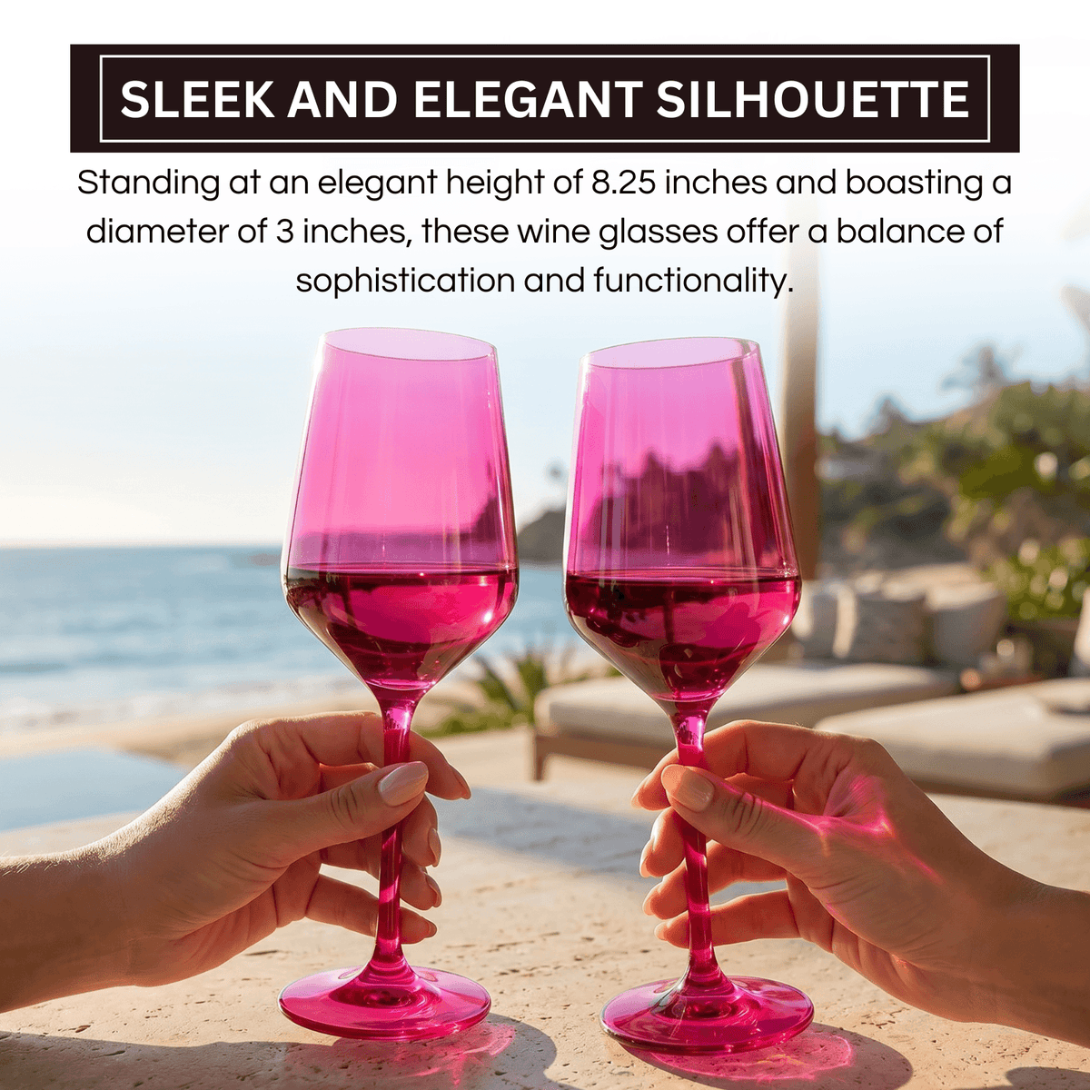 Chica Stemmed Wine Glassware, Set of 2