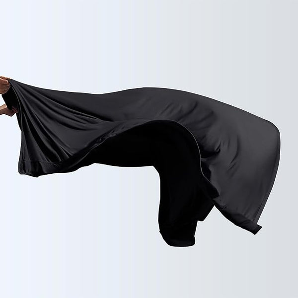 100% Microfiber Jersey Knit Sheet Set with Pillowcases-Black Sleep Zone