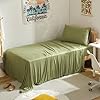 100% Microfiber Jersey Knit Sheet Set with Pillowcases-Green Sleep Zone