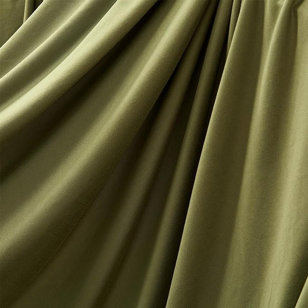 100% Microfiber Jersey Knit Sheet Set with Pillowcases-Green Sleep Zone