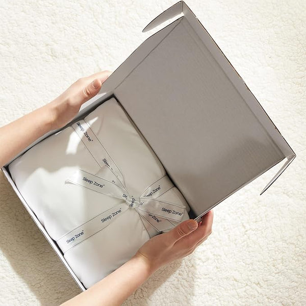 100% Microfiber Jersey Knit Sheet Set with Pillowcase-White Sleep Zone