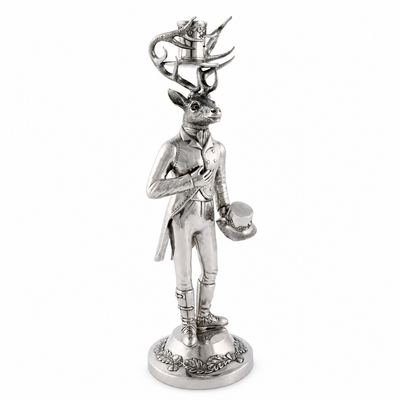 Gentleman Elk Tall Candlestick