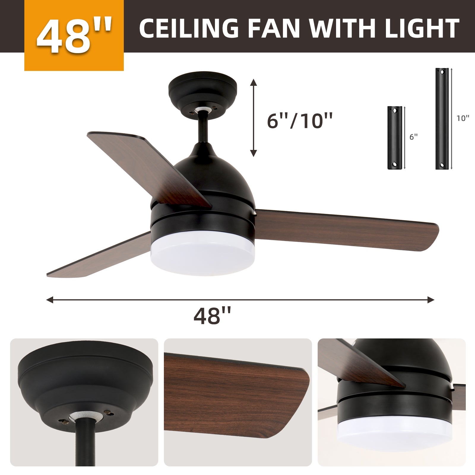 48-inch Minimalist Straight Blade Fan V.I.P Digital Presence