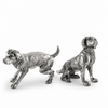 Pewter Spaniel Salt & Pepper Set