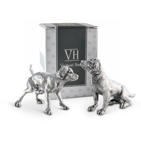 Pewter Spaniel Salt & Pepper Set