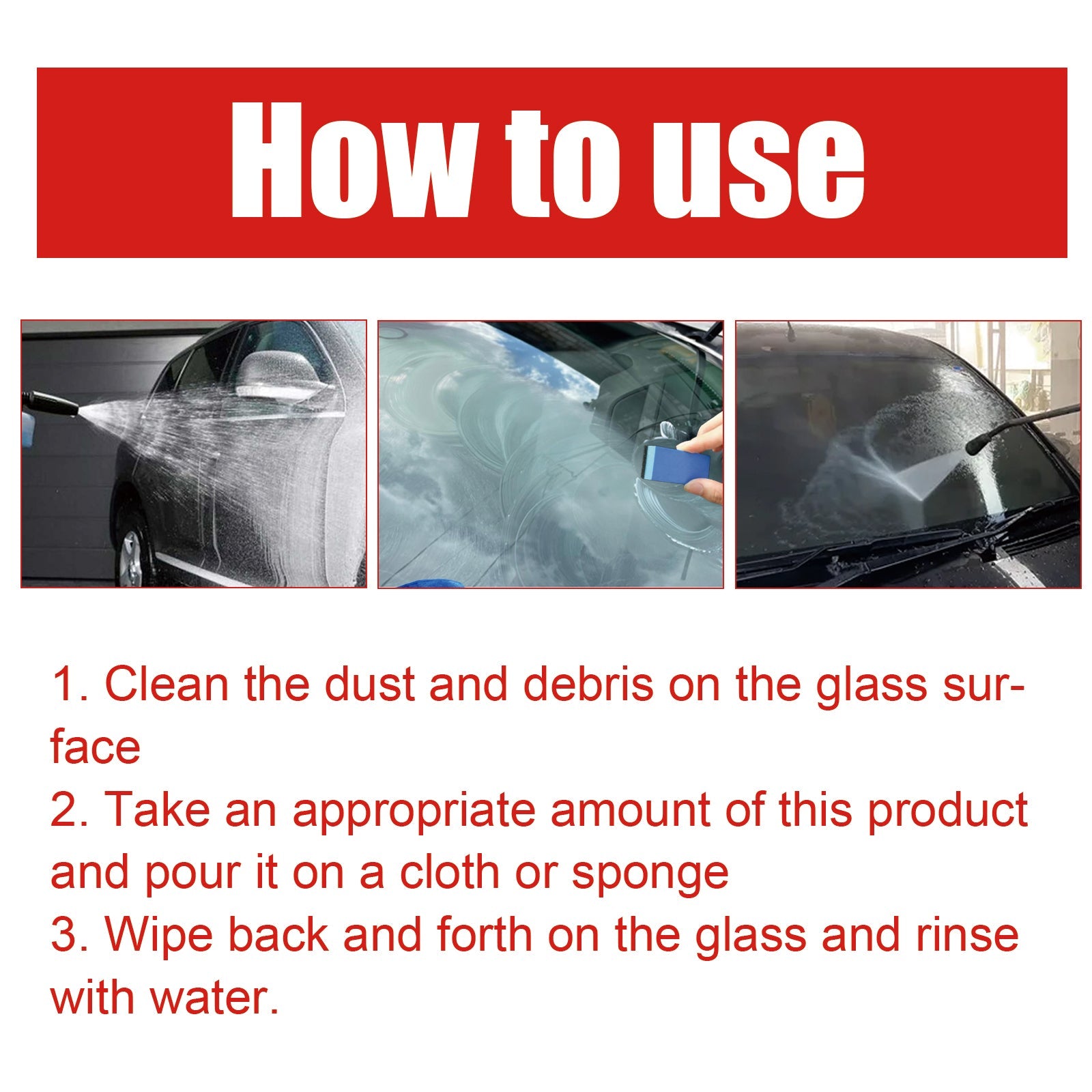 Concentrated Glass Oil Film Cleaner To Remove Oil And Rain Car Windshield Fog Cleaner