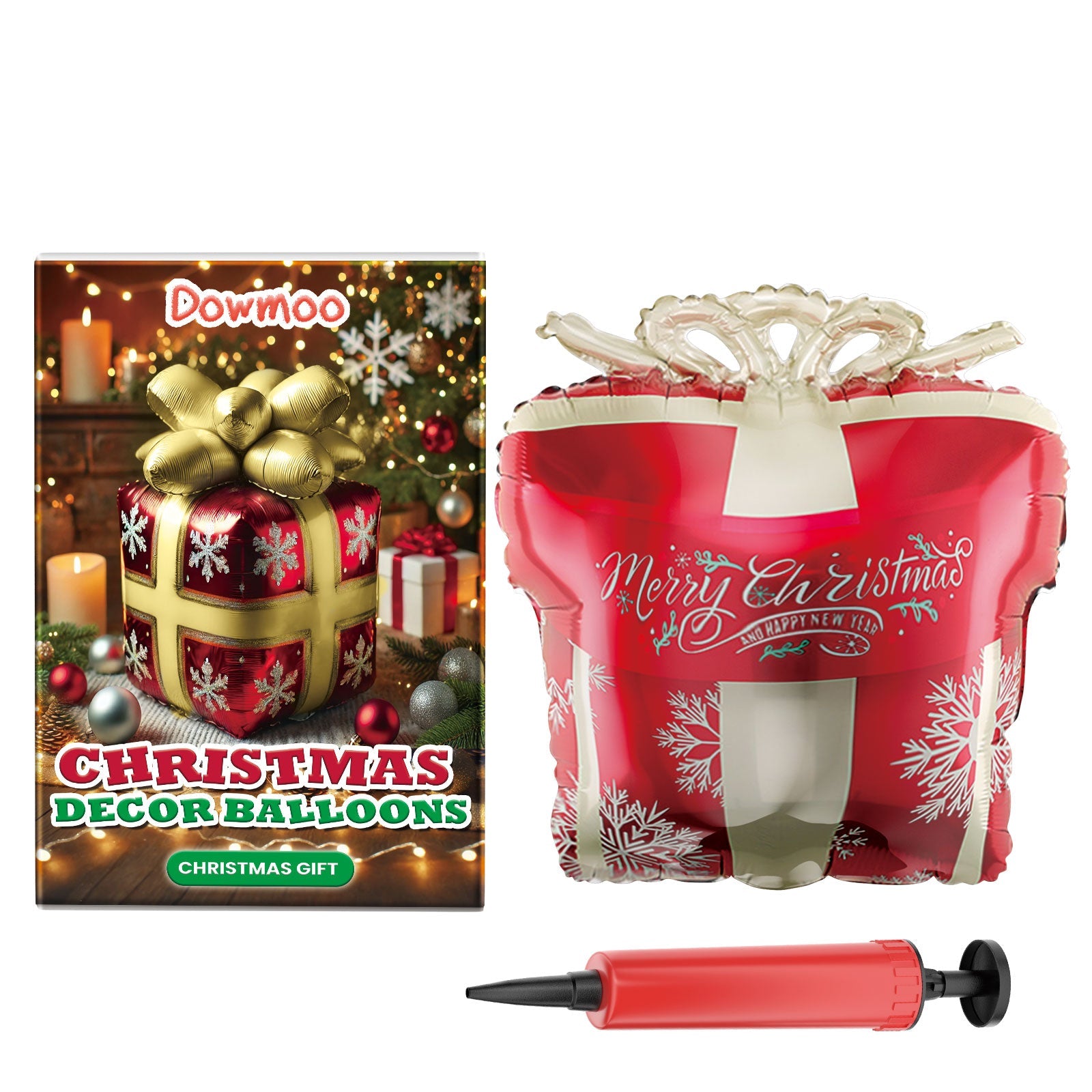 Christmas Balloons Balloon Standing Santa Claus Reindeer Christmas Tree Event Atmosphere Arrangement