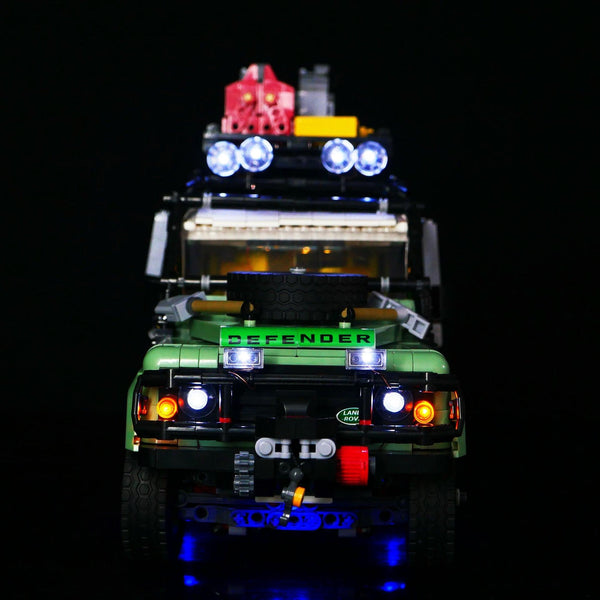 DIY building block lighting suitable for LEGO 10317 Land Rover Defender off-road vehicle building block remote control LED lights