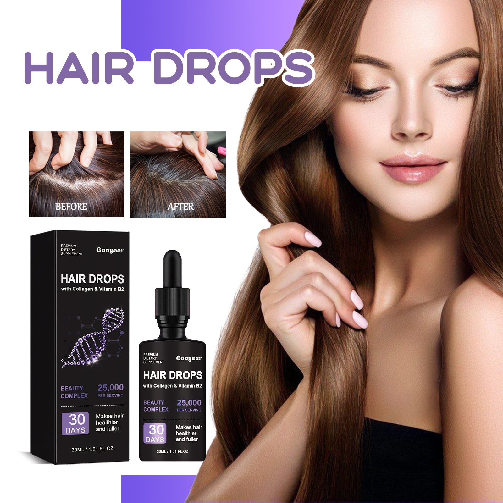 Hair Follicle Dense Hair Drops Repair Hair Follicle Nourishing Hair Roots Dense Solid Hair Care