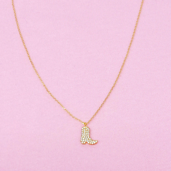 Glam Cow Girl Boot Necklace - Gifts for You 'n Me