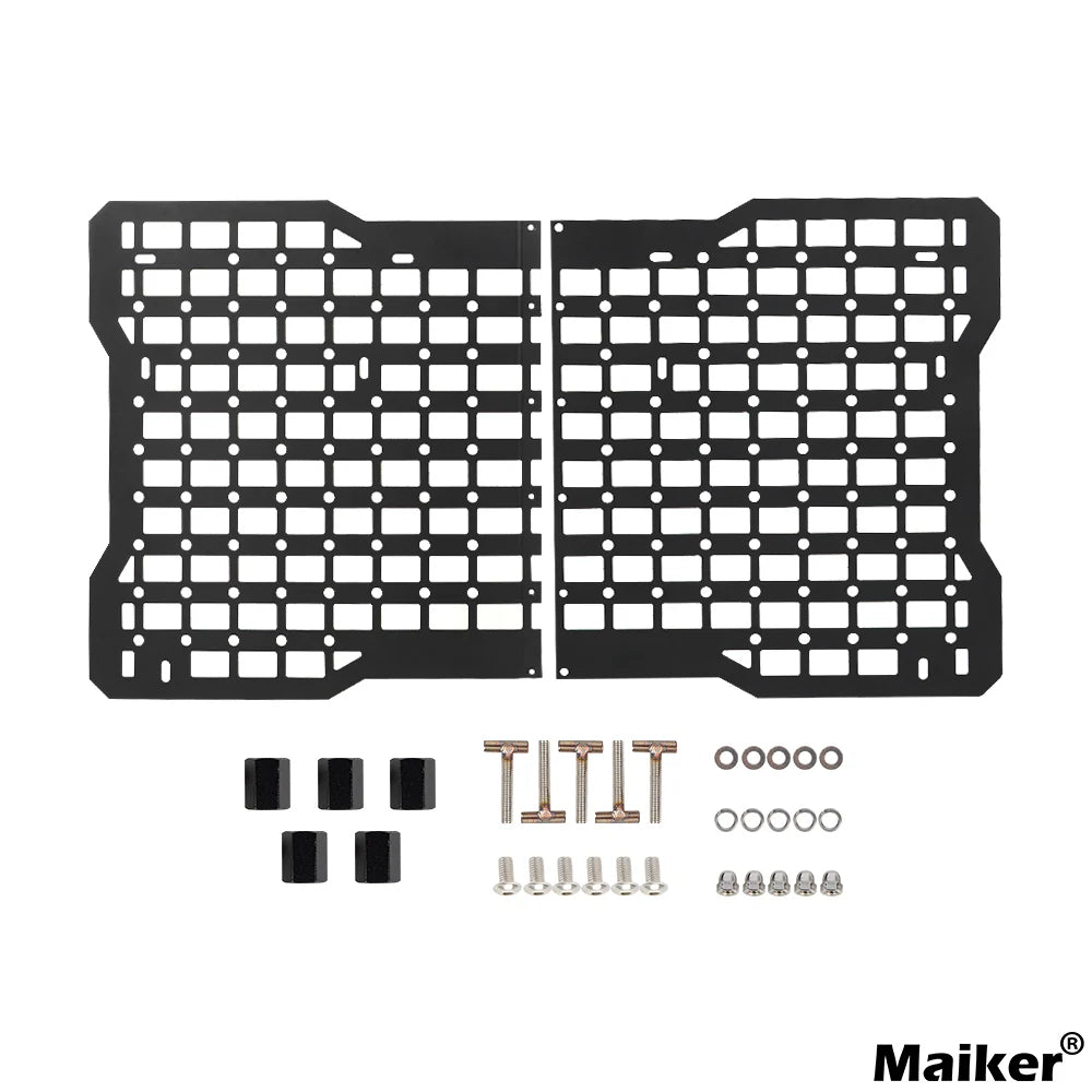 OFF ROAD Tailgate Storage Panel Tailgate Molle Panel Steel Cargo Shelf Storage Luggage Holder Carrier for Ford Bronco Accessorie
