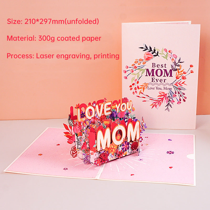 3D Paper-Cut Mother's Day Card: A Creative & Heartfelt Gift for Mom