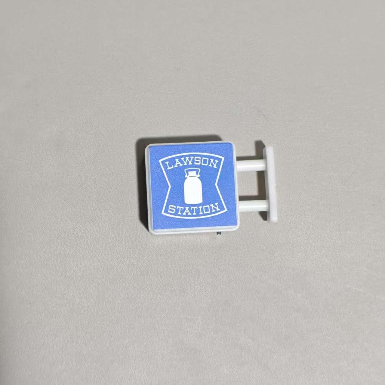 Creative refrigerator stickers convenience store lights illuminated magnetic home decorations