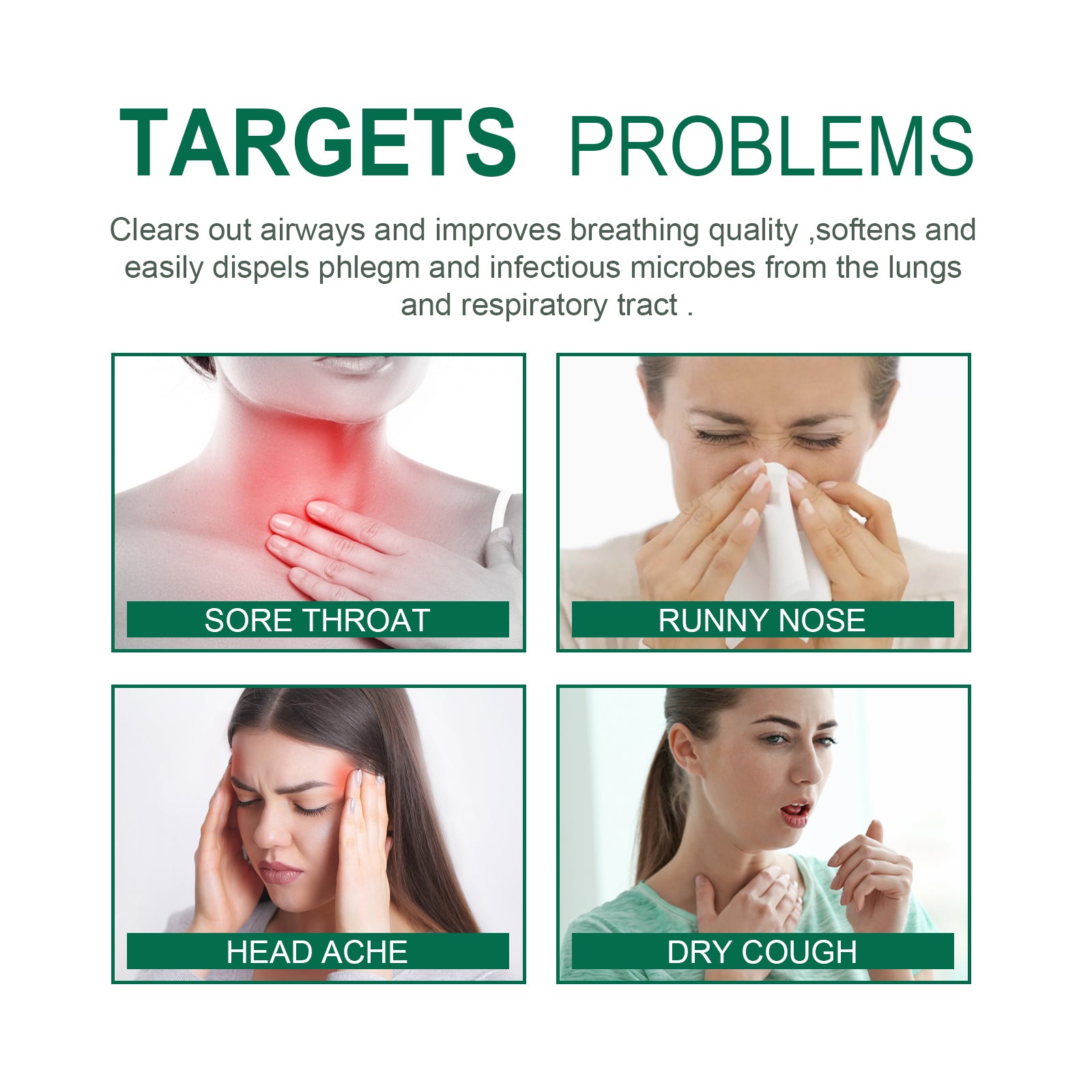 Organic Herbal Lung Cleanse Repair Patch, Relieve Nasal Discomfort Nasal Cleansing Repair Body Care