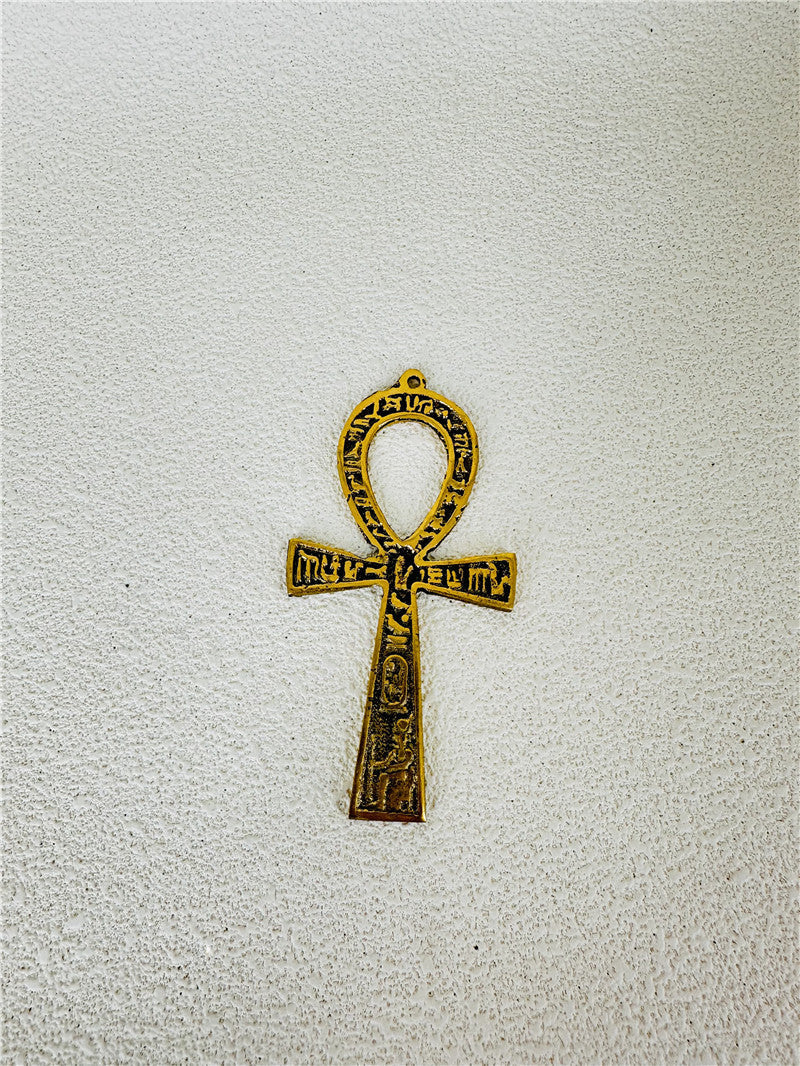 Egyptian copper life key ornament brass Anka life key life talisman hand hammered