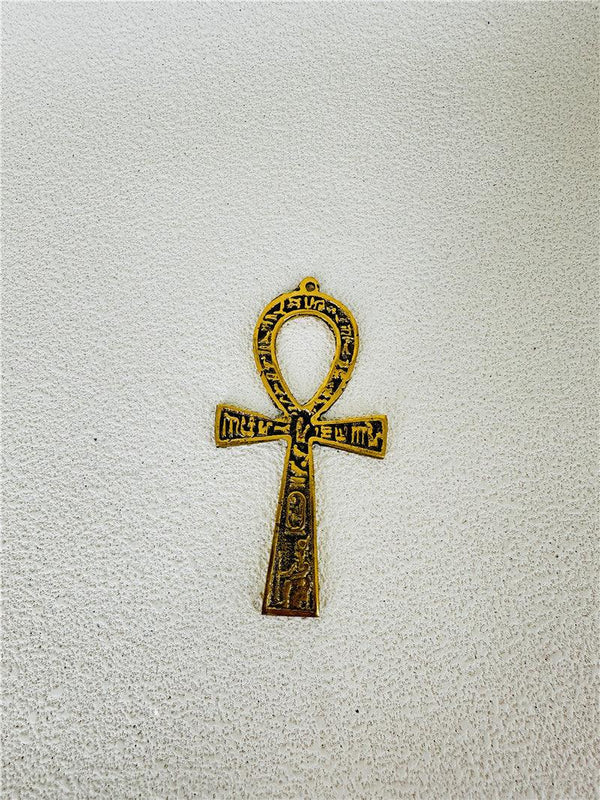 Egyptian copper life key ornament brass Anka life key life talisman hand hammered