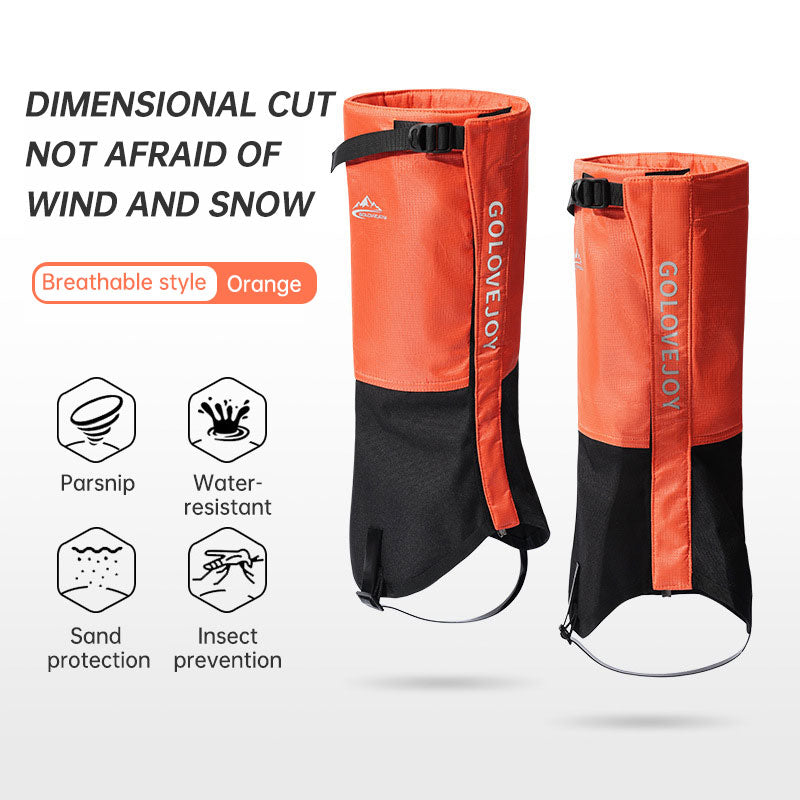 Hiking Skiing Leg Guard Foot Cover Men and Women Winter Outdoor Cold Warm Thickening Waterproof Wear-resistant Leg Cover