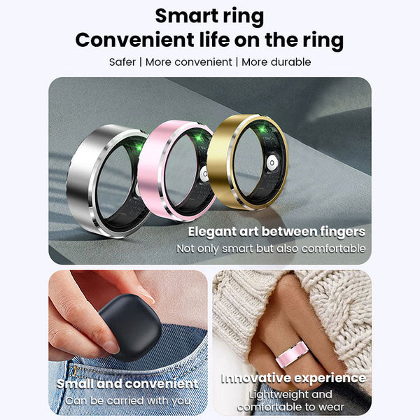 2025 New! Xiaomi Smart Ring for Men & Women. Tracks Heart Rate, Blood Oxygen, Sleep. 5ATM Waterproof Fitness Tracker