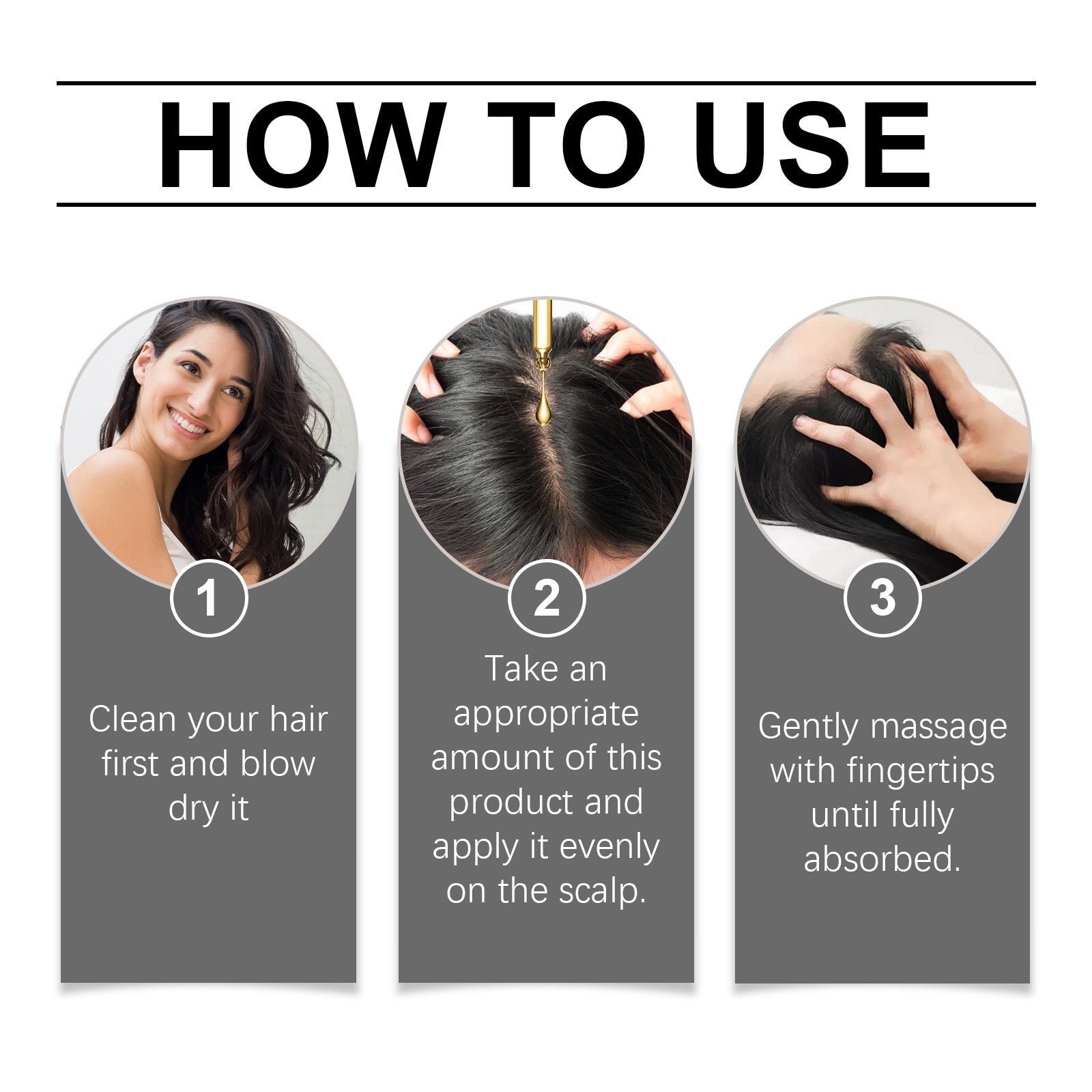 Palm Oil Hair Care Essence, Scalp Massage Treatment Repair Dry Hair, Soft And Solid Hair