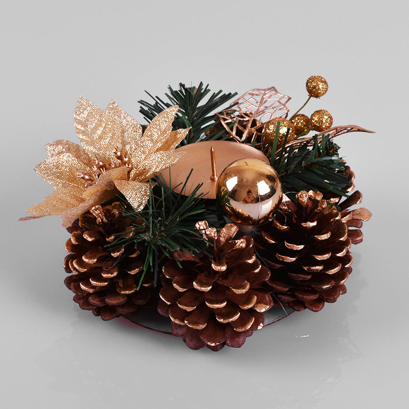 Birthday pine, fruit pine, needle branches, candle holders, flower garlands, home window decorations, handmade candle holders