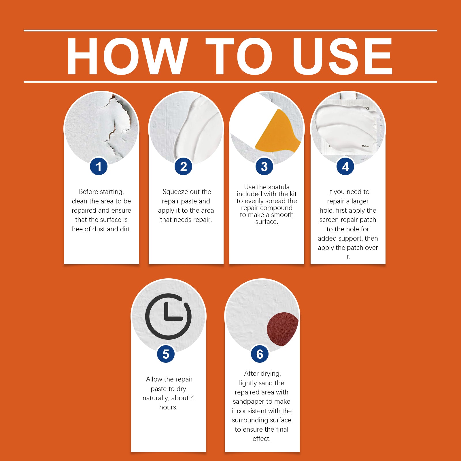 Wall Repair Kit Wall Hole Peeling Repair Wall Paste Cracked Nail Eye Wall Repair