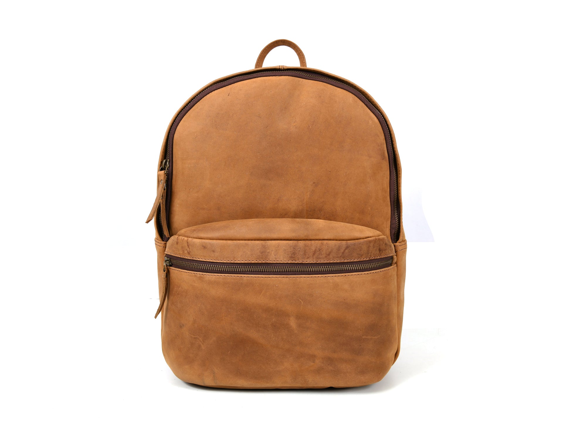 Sahara Leather Travel Backpack - Walnut Brown (BP-52)