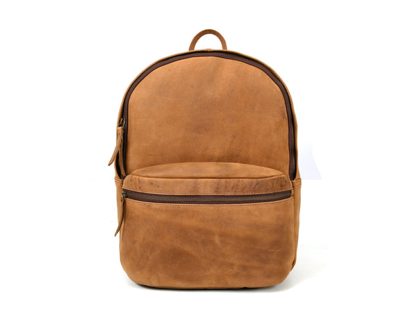 Sahara Leather Travel Backpack - Walnut Brown (BP-52) - Gifts for You 'n Me