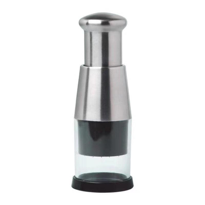 Stainless Steel Manual Kitchen Chopper (for garlic, ginger, herbs, nuts)