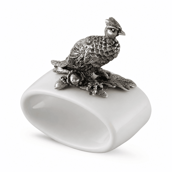 Pheasant Stoneware Napkin Ring