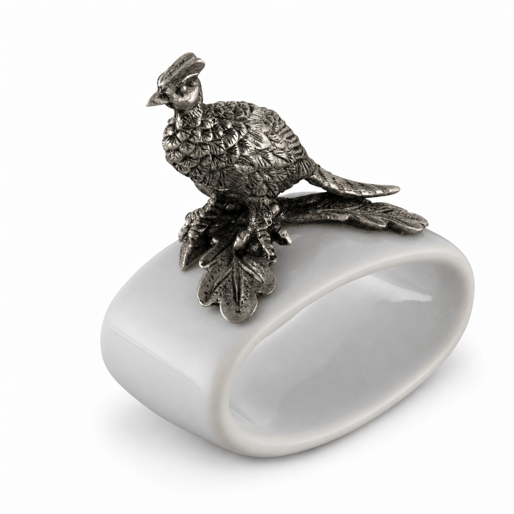Pheasant Stoneware Napkin Ring