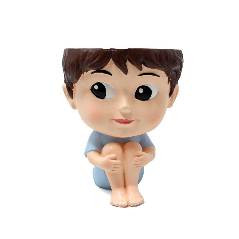 Creative Baby Flower Pot Decoration Potting Landscape Courtyard Garden Face Flower Pot