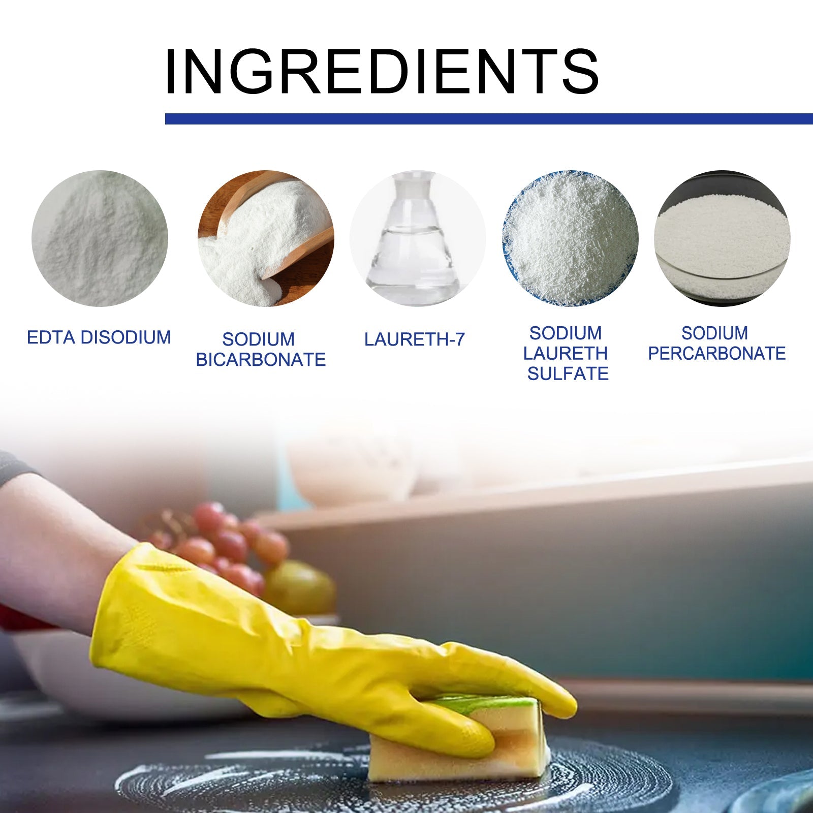 Kitchen Grease Cleaner, Kitchen Stove Kitchen Utensils Heavy Oil Stains Strong Cleaning