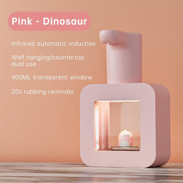 Cute Cat Rechargeable Touchless Automatic Soap Dispenser 400ml Kids foam Soap Dispenser with Night Light
