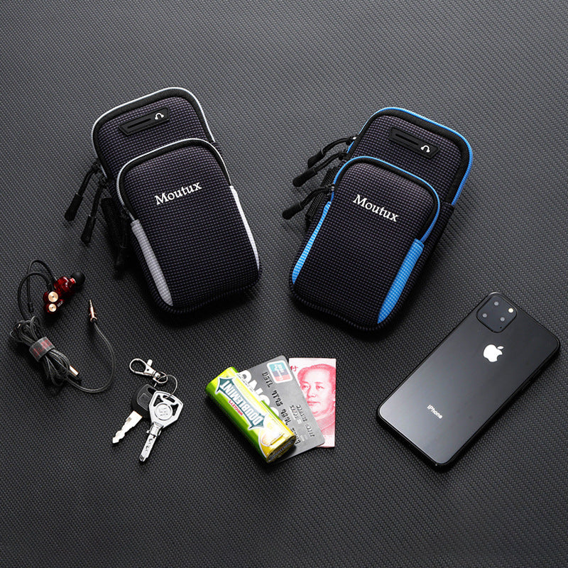 Running phone arm bag men's and women's fitness equipment outdoor handbag wrist bag apple x arm bag sports phone arm cover