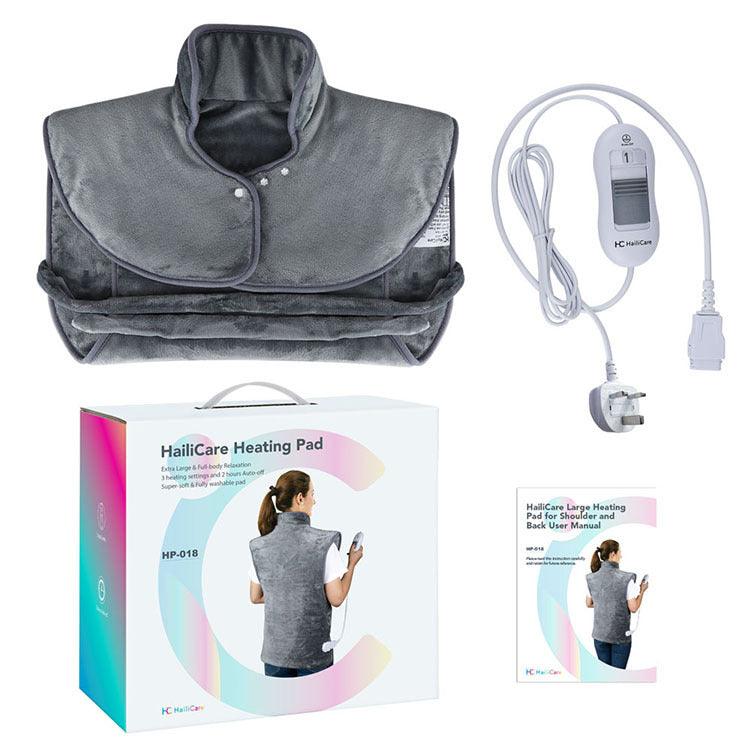 Plug-In Heating Shawl Blanket Flannel 3-Speed Shoulder Neck Back Warm Clothes Electric Blanket