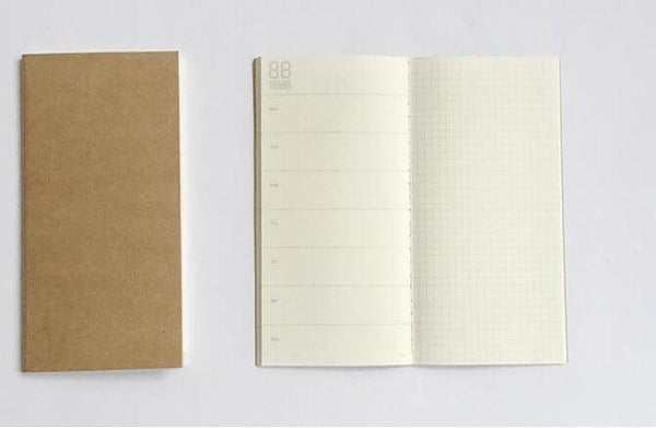 4.3x8.3 Midori Traveler's Notebook Refill 110mmx210mm Blank Dot Grid Paper Graph-paper Ruled 32 sheets