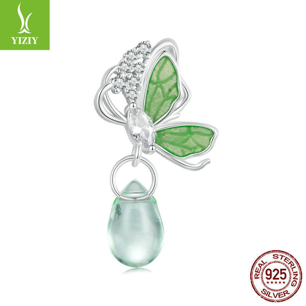 Silver Charm Original Forest Oasis Butterfly Ladybug DIY Bracelet Beads Spring Fresh s925 Pure Silver Beads