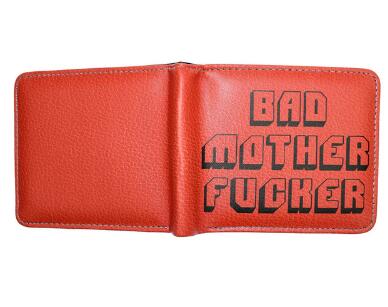 Pulp Fiction Jules Wallet with zipper Coin Pocket Bad Mother Letters Boys Wallet Card Holder Vintage Gift Purse