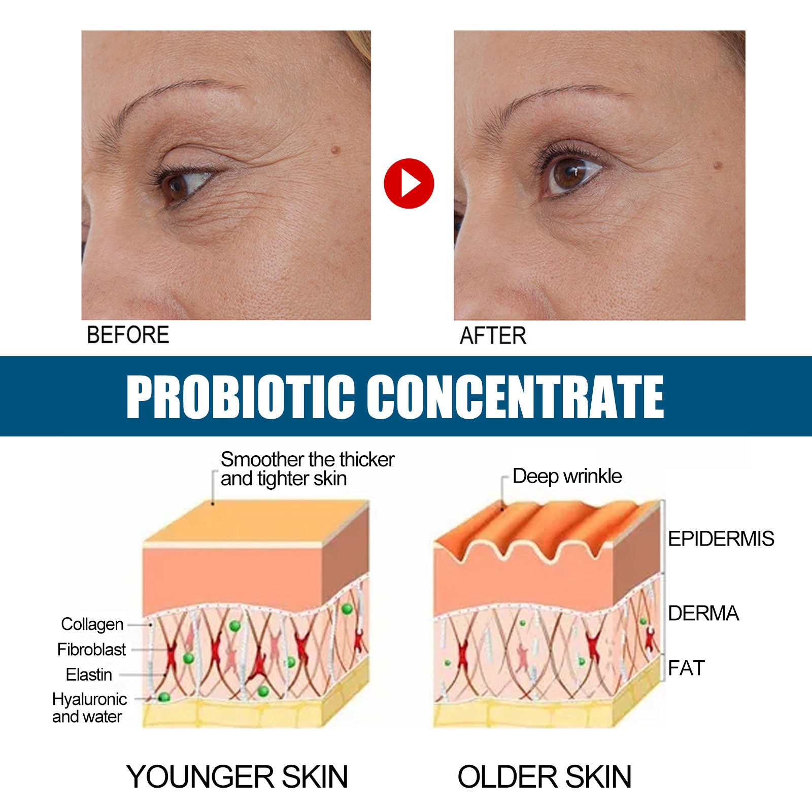 V89 Probiotic Serum Gently Nourishes Facial Skin Hydrating Skin Care Serum