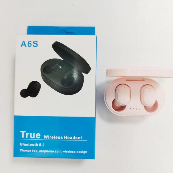 A6S Bluetooth Headset Macaron Bluetooth 5.2 Wireless TWS Earbuds Sports Mini New Headphones