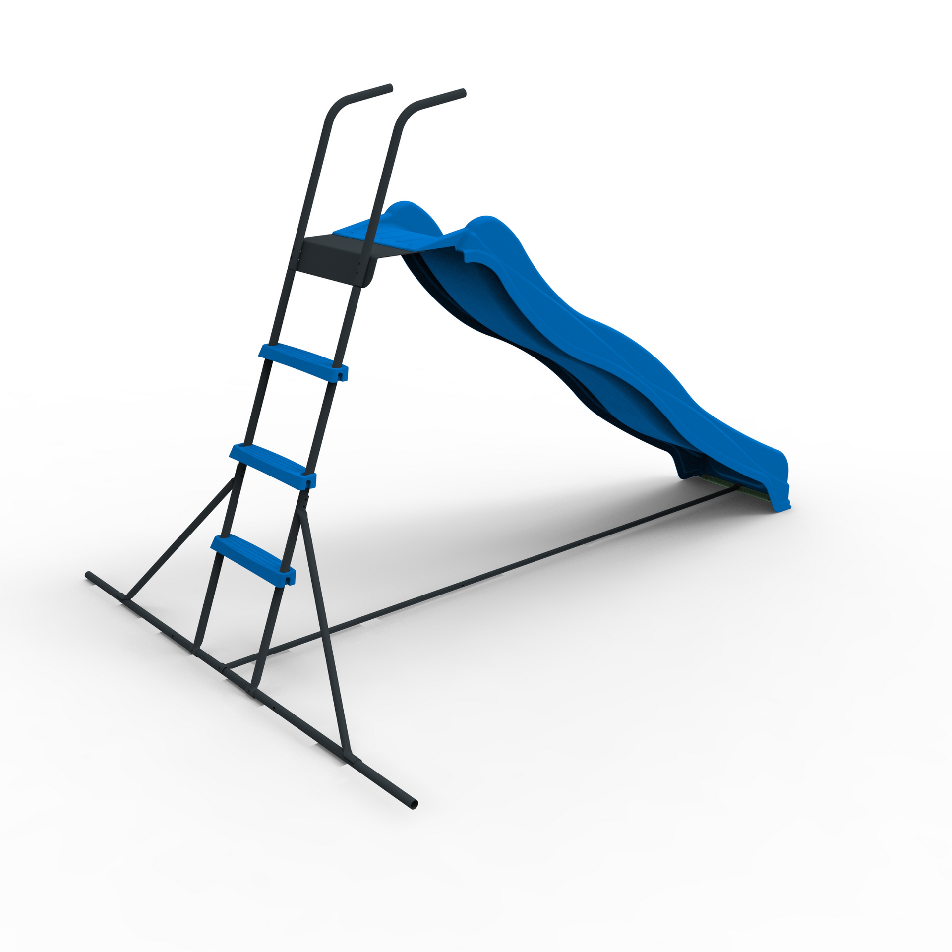 XSL003 2.2M kids plastic slide indoor Freestanding playground equipment children plastic slide kids indoor slide blue