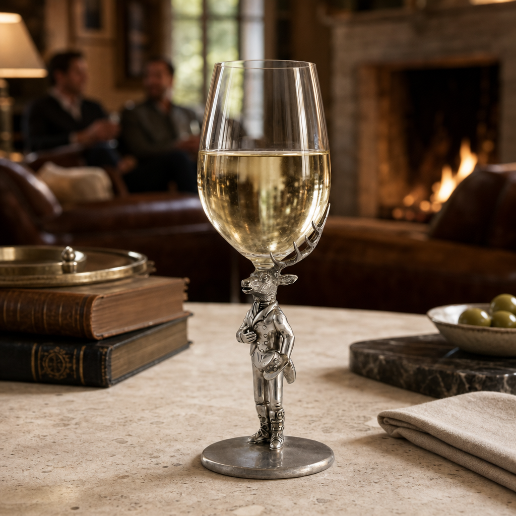 Gentleman Elk Wine Glass