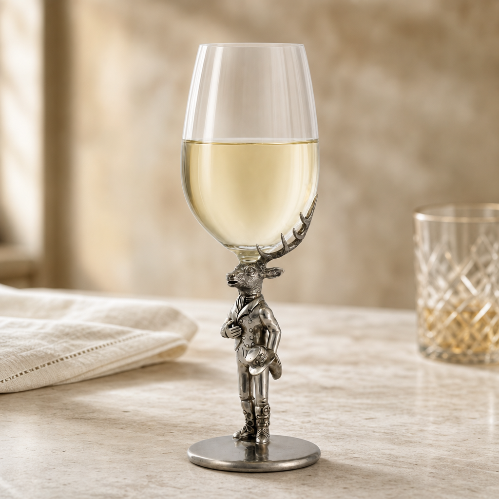 Gentleman Elk Wine Glass