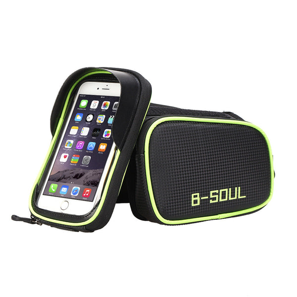 B-SOUL Bicycle Bag Front Beam Bag Waterproof Mountain Bike Saddle Bag Mobile Phone Bag Upper Tube Bag Riding Bag Accessories